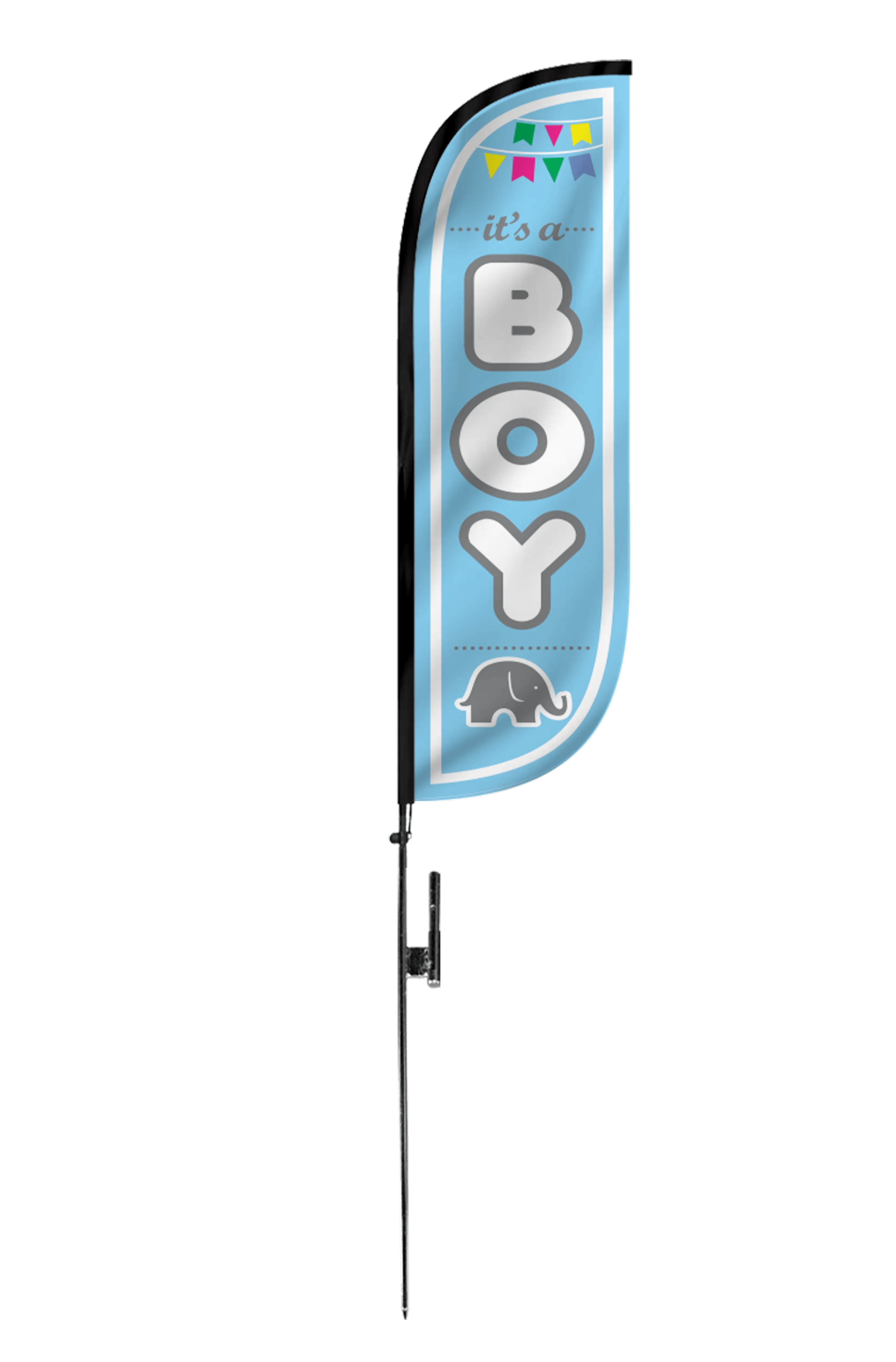 It's A Boy Feather Flag - 5ft