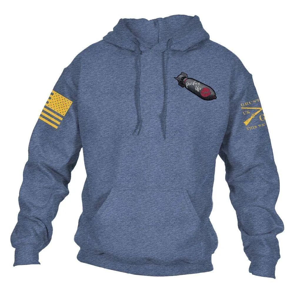 Kiss My Arsenal Hoodie - Indigo