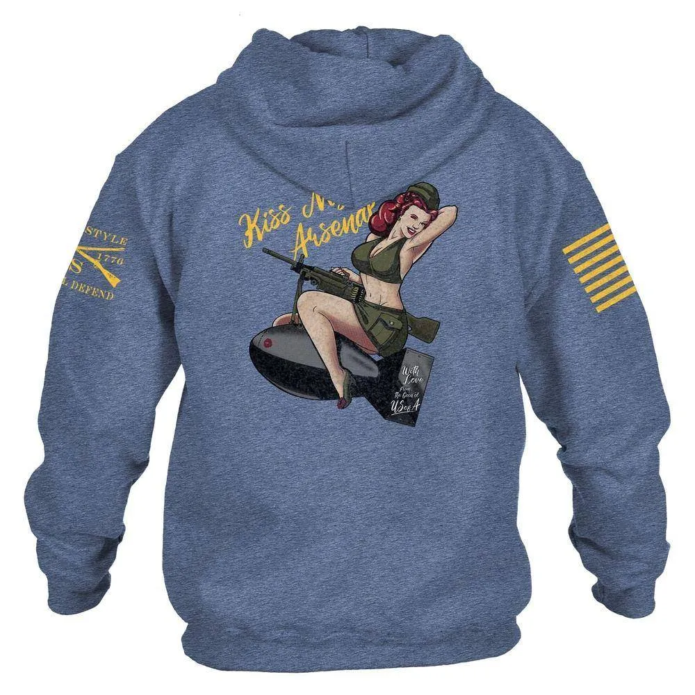 Kiss My Arsenal Hoodie - Indigo