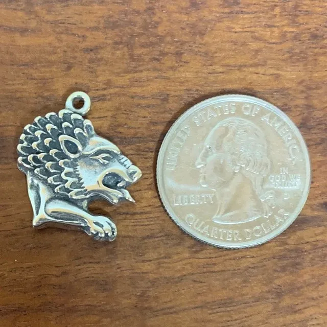 Lion Head Charm