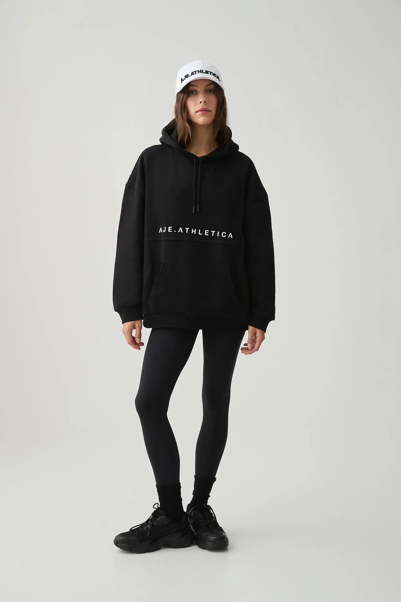 Logo Seamed Terry Hoodie 411