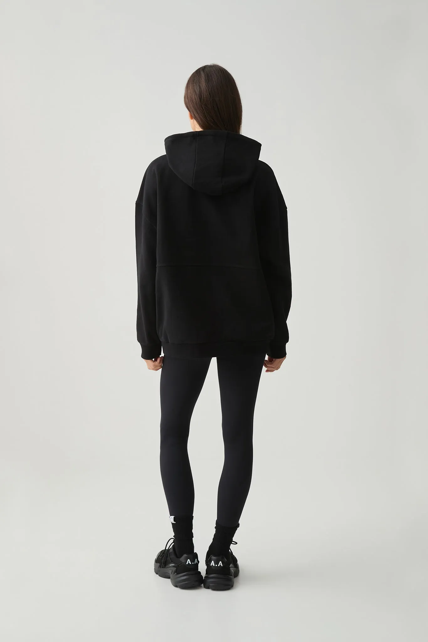 Logo Seamed Terry Hoodie 411