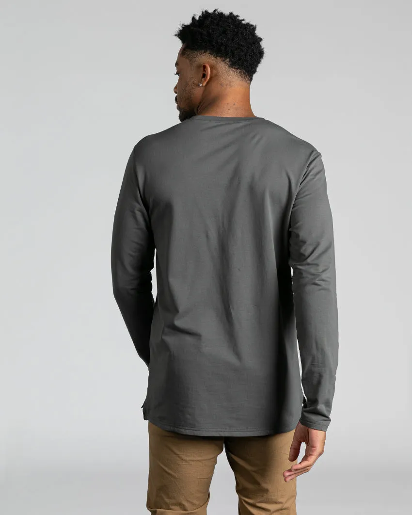 Long Sleeve: LUX Split Hem