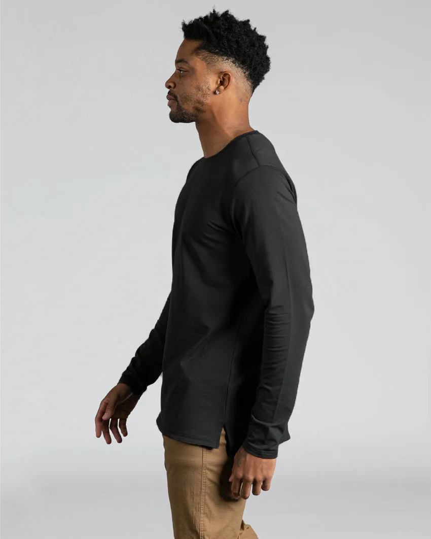 Long Sleeve: LUX Split Hem