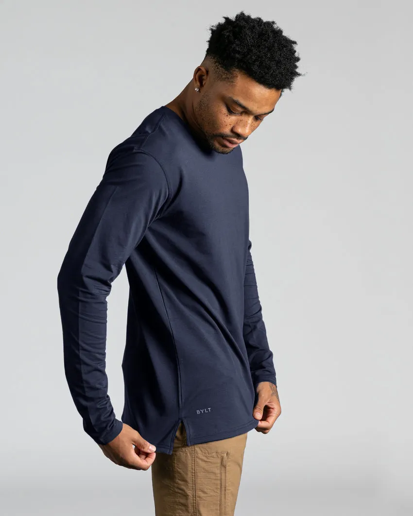 Long Sleeve: LUX Split Hem