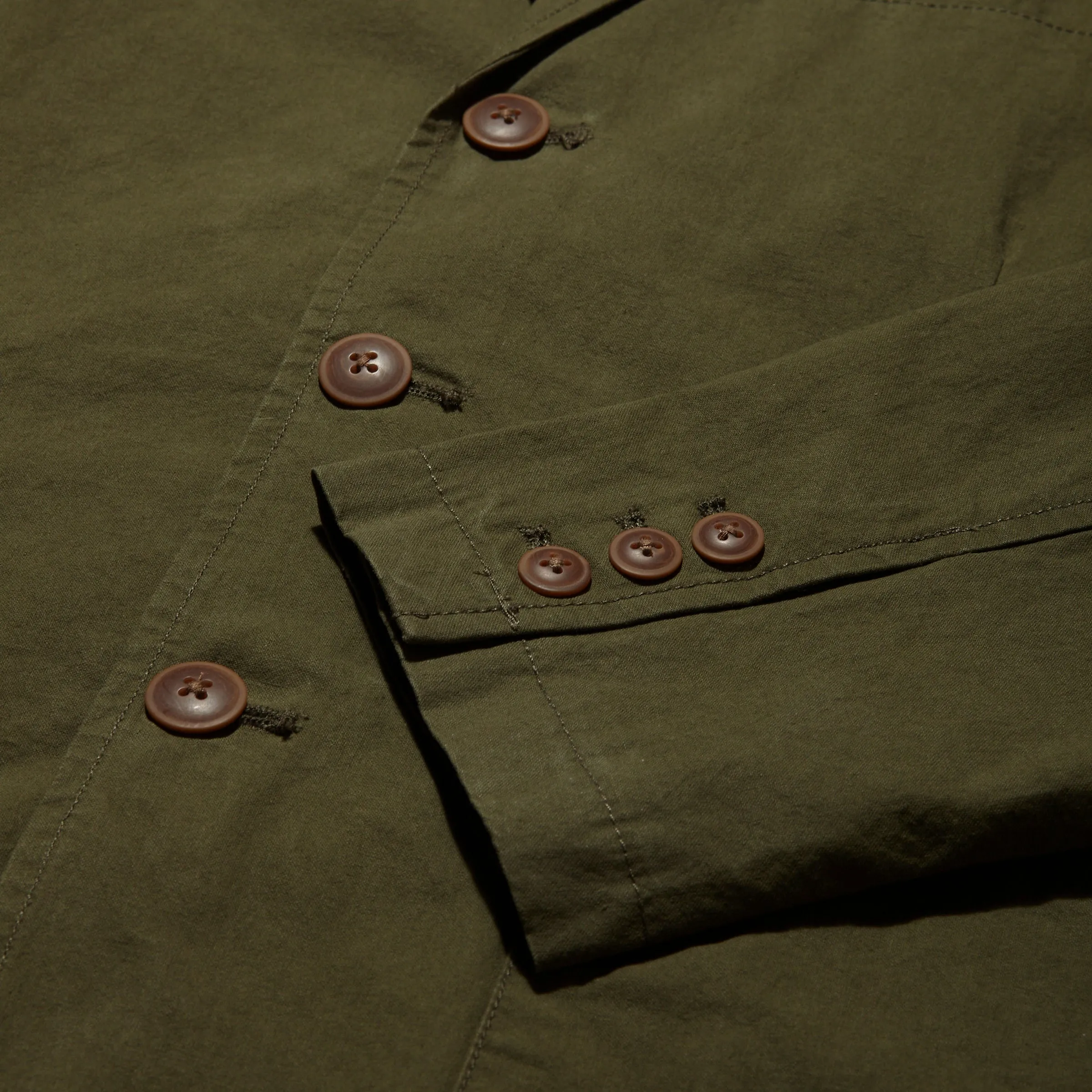 Mercer Cotton Blazer - Dark Olive