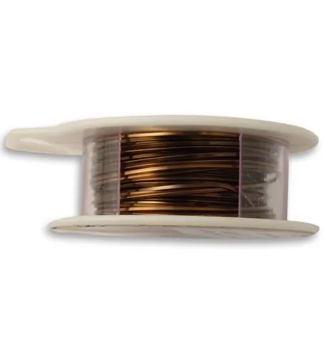 Natural Brass Wire, Square, 21ga, (21ft)