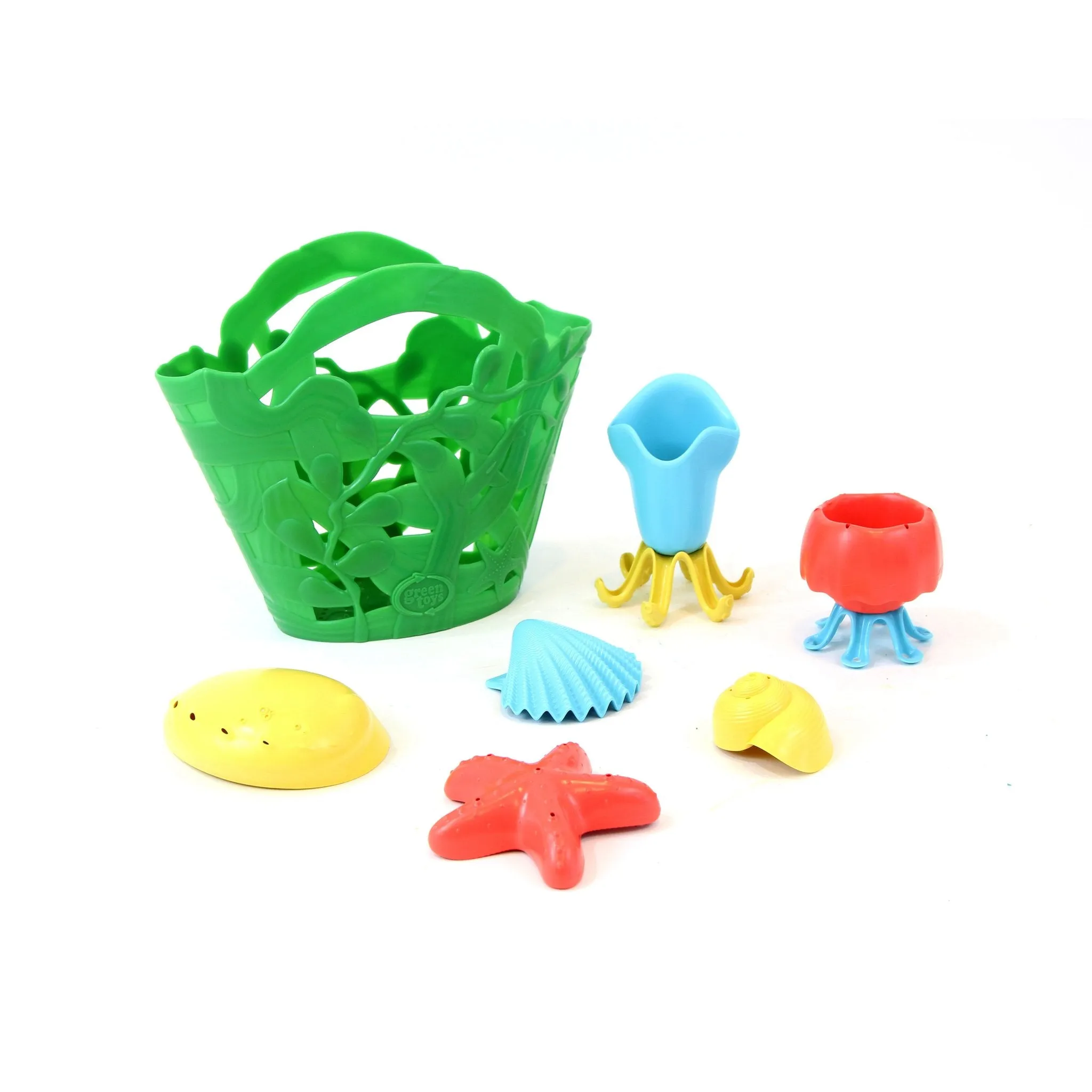 NEW! Tide Pool Bath Set Made in USA with Recycled Plastic Bath Toy Green Toys