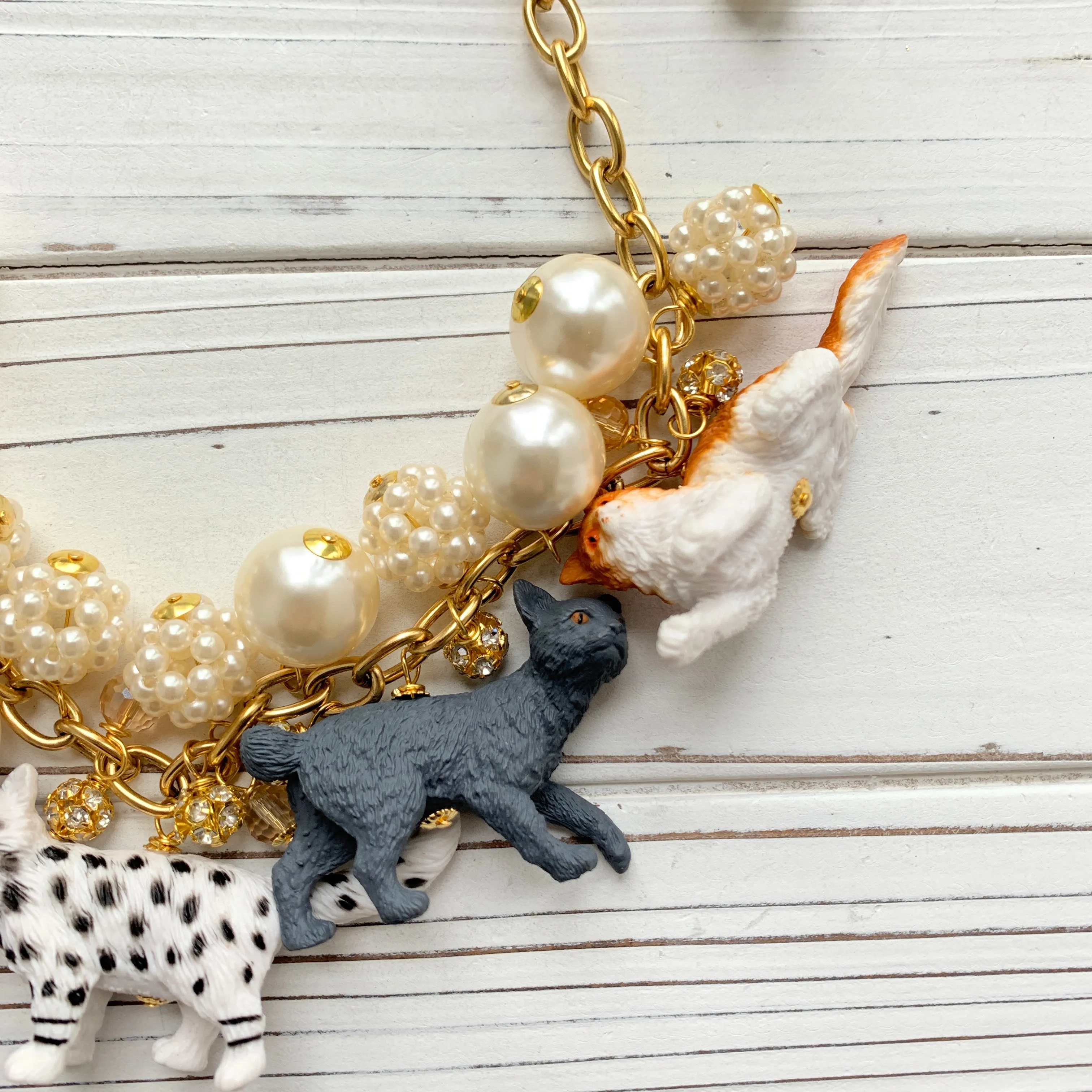 Pearly Cat Lady Necklace