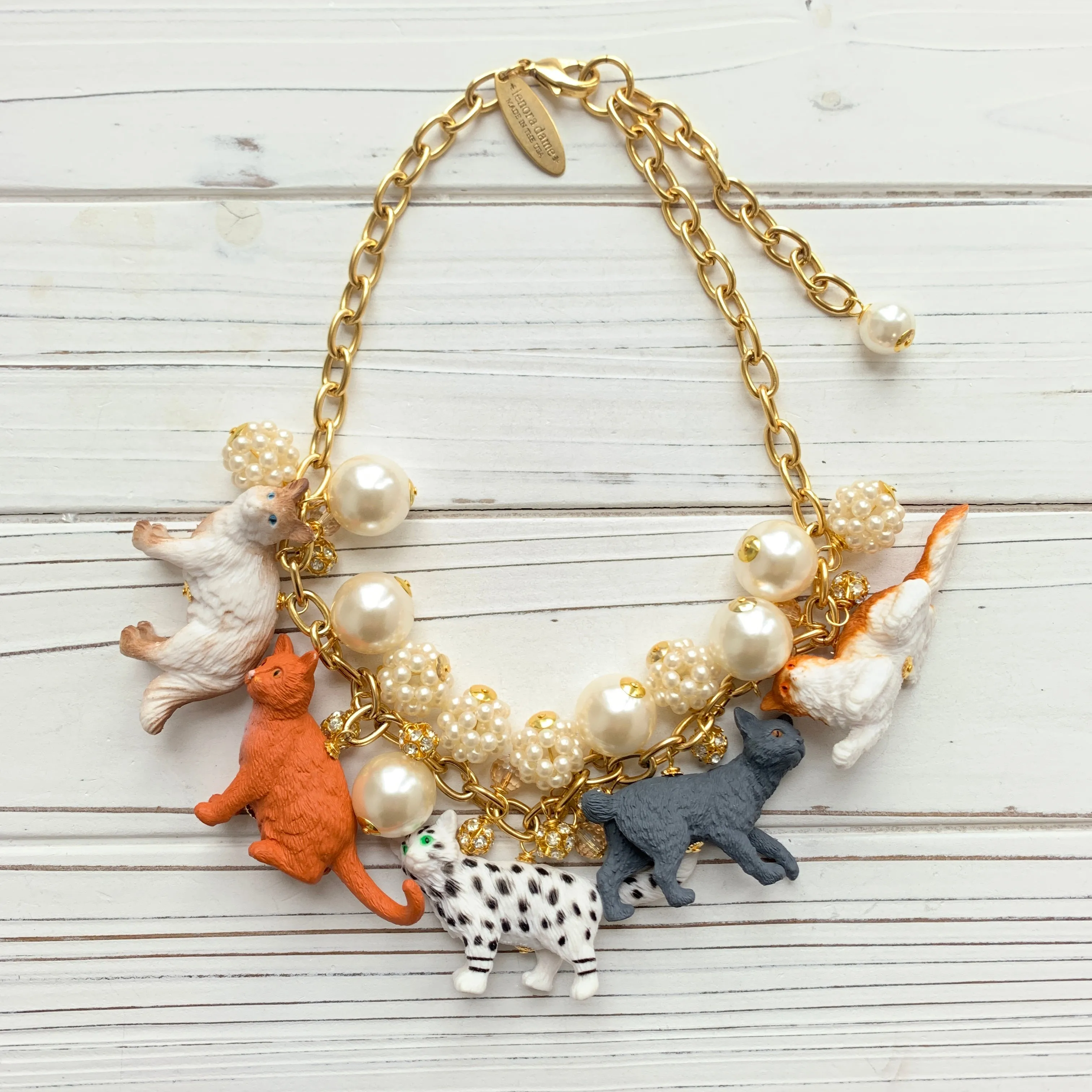 Pearly Cat Lady Necklace