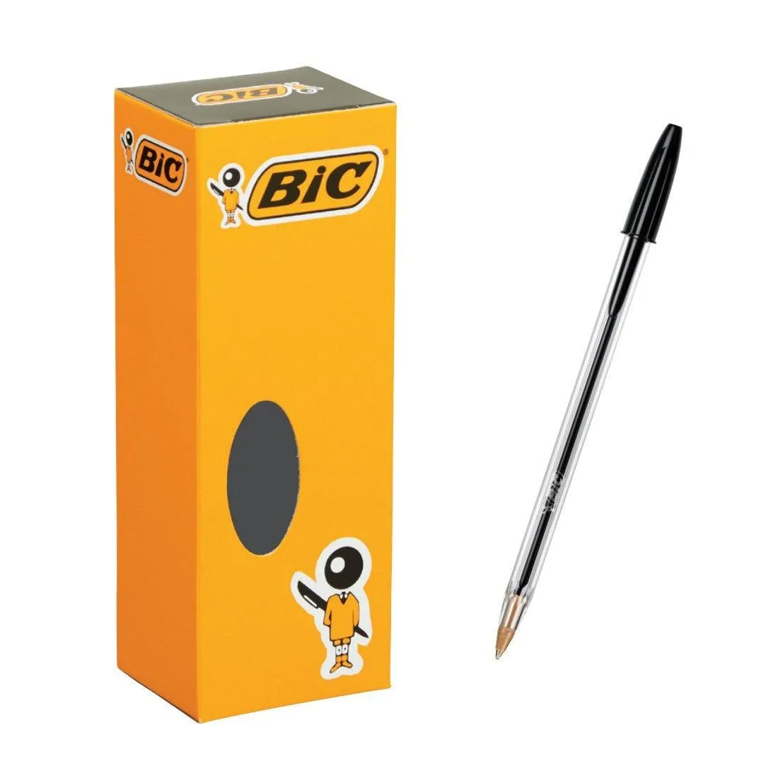 (Pre-Order) BIC Crystal Medium 1.0 1mm Oil-based ballpoint pen CMBLK