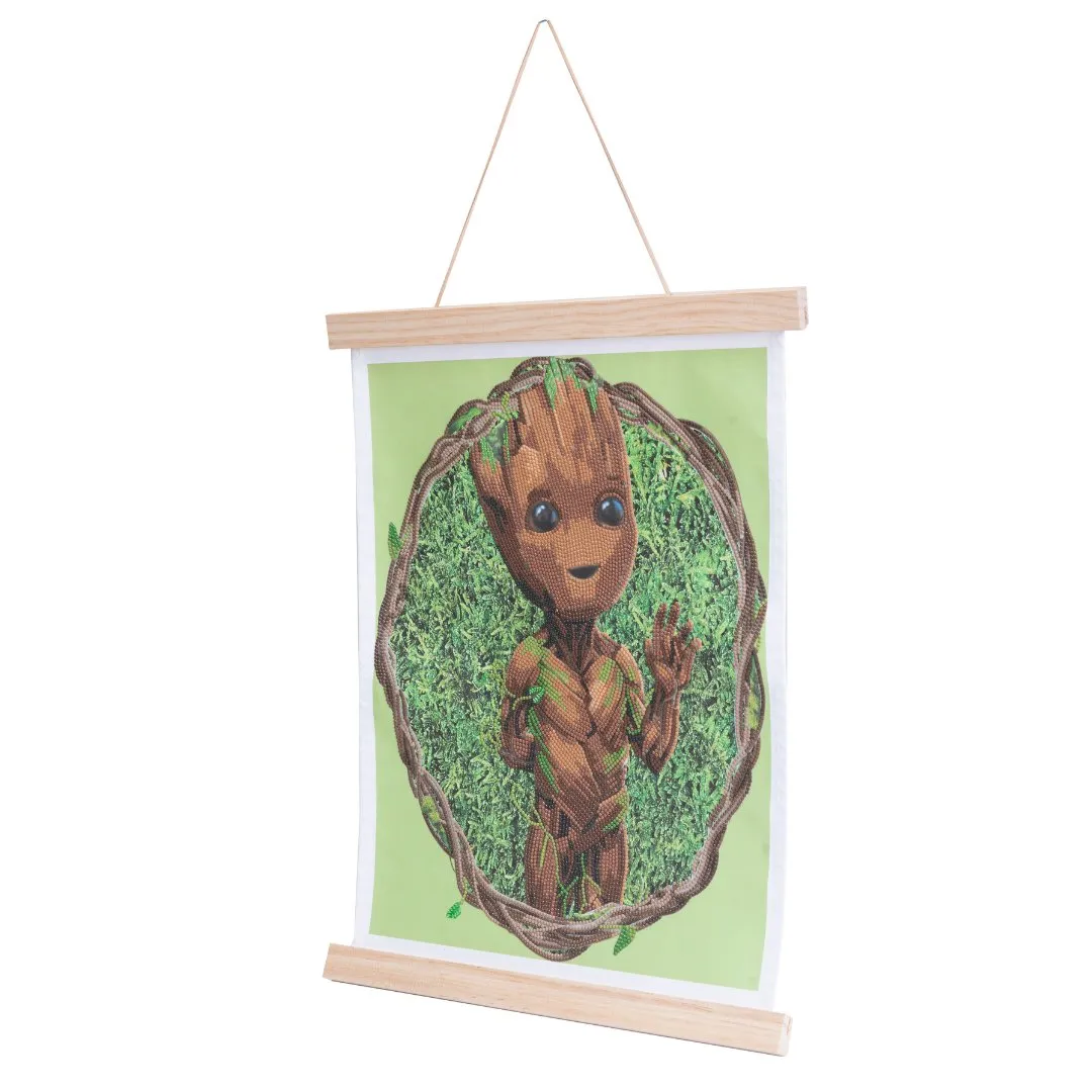 "Groot" Crystal Art Scroll Kit 35x45cm