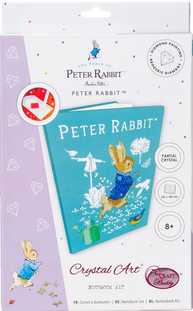 "Peter Rabbit" Crystal Art Notebook 18x26cm