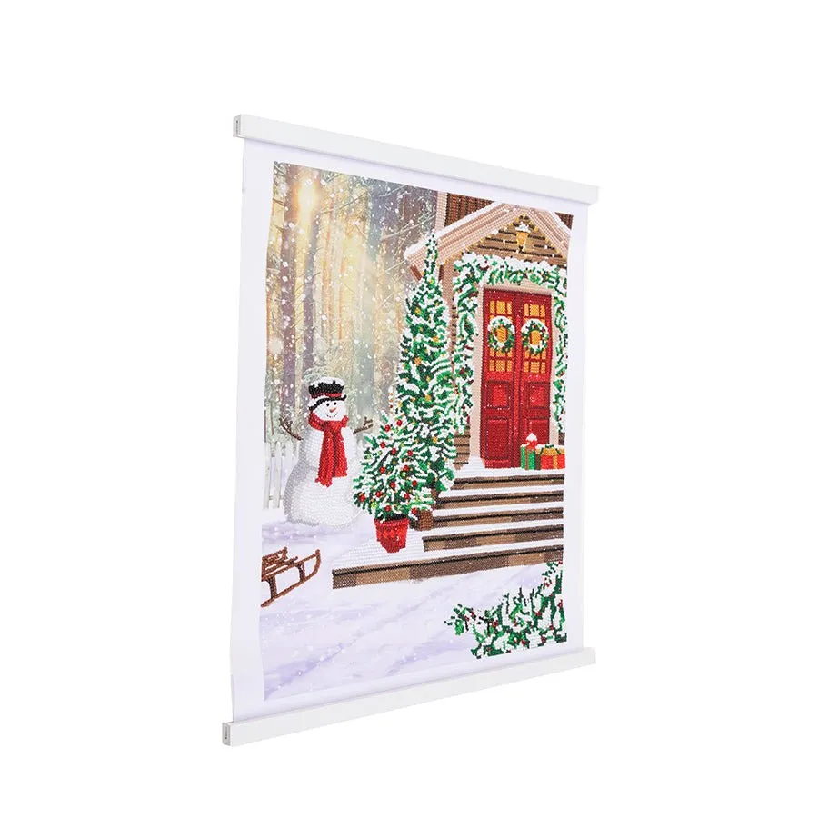 "Snowy Steps" Crystal Art Scroll Kit