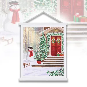 "Snowy Steps" Crystal Art Scroll Kit