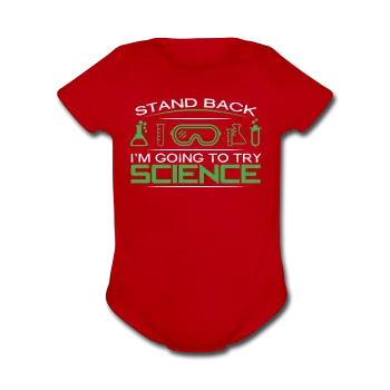 "Stand Back" - Baby Short Sleeve One Piece