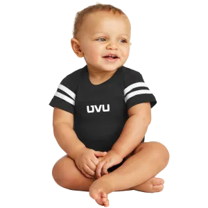 Rabbit Skins Infant Football Fine Jersey Bodysuit- UVU Mono