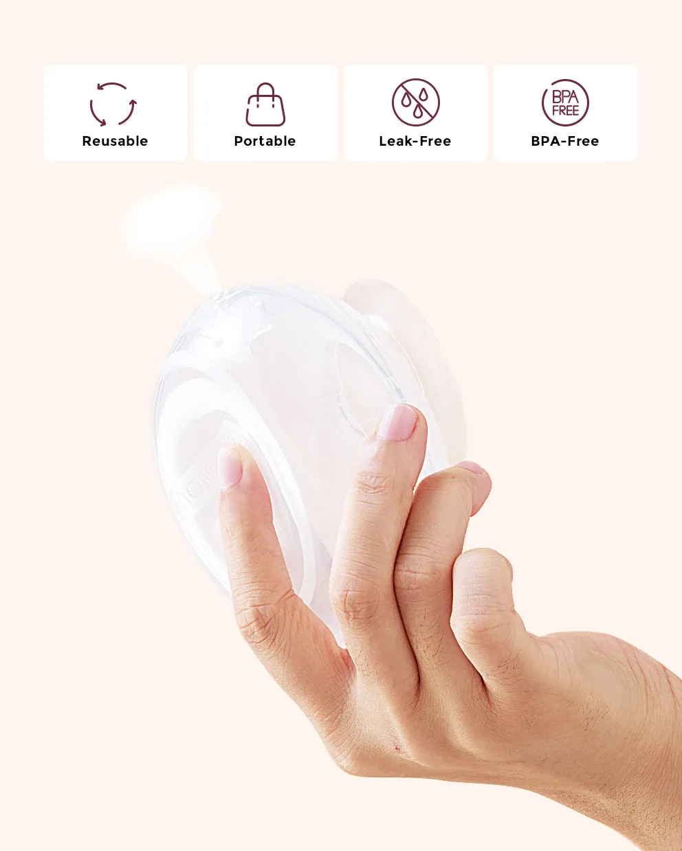 Reusable Milk Collector for Breastmilk