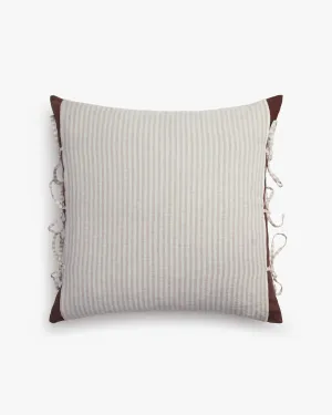 Striped Linen Layered Pillow Cover