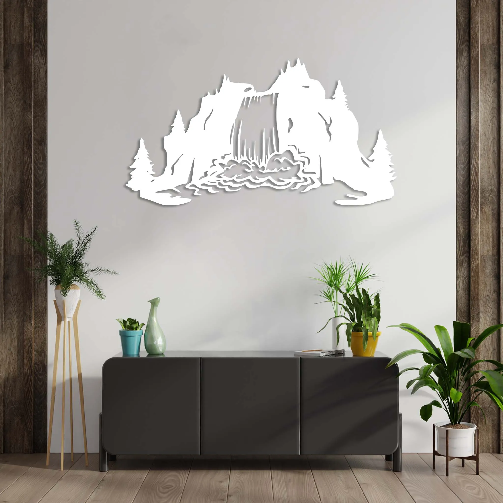 Waterfall View - Metal Wall Art