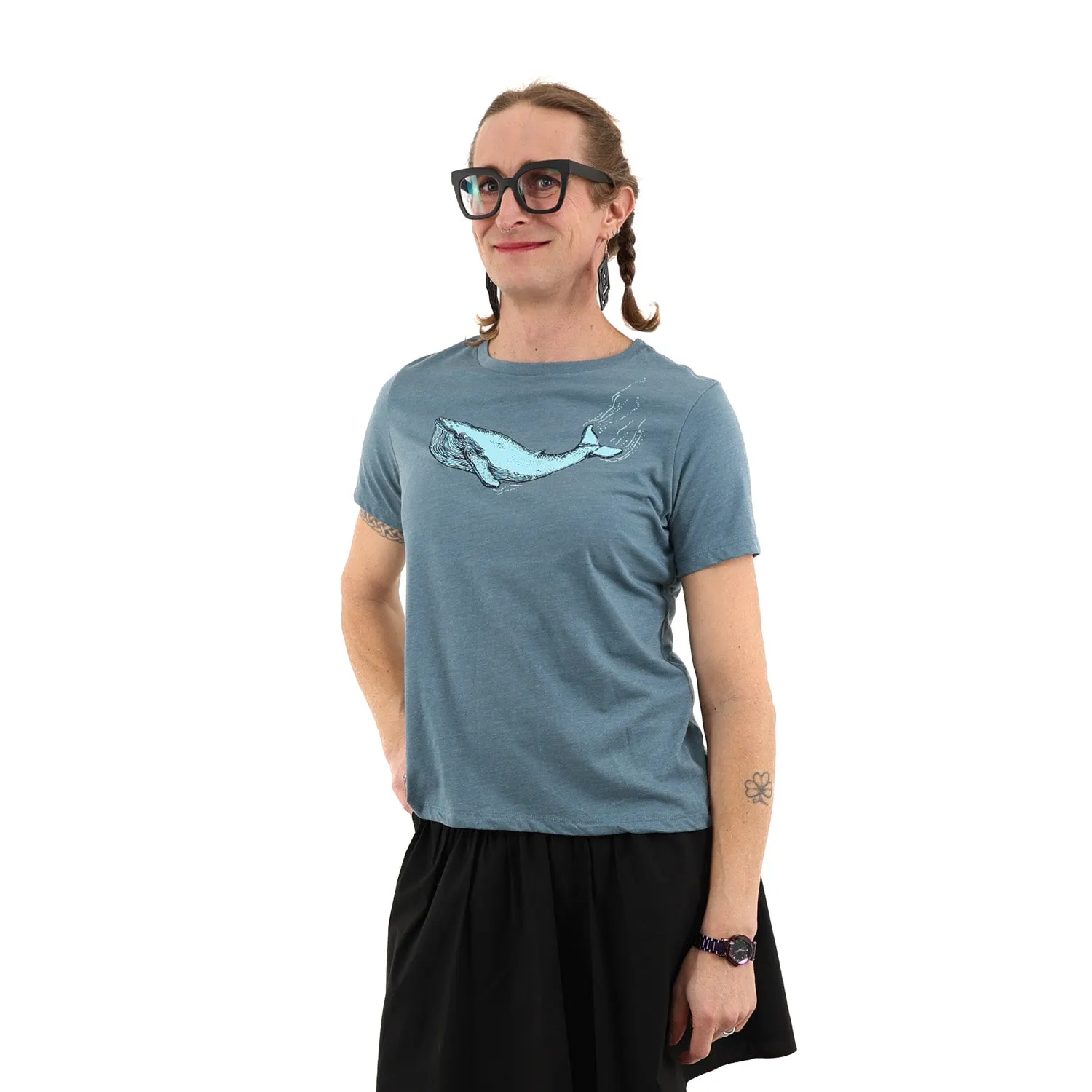 Women's Blue Whale T Shirt